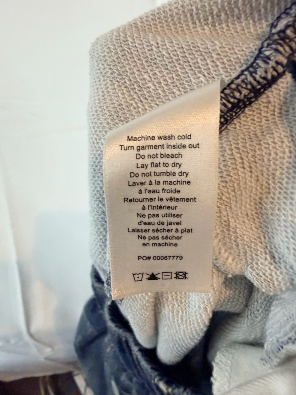 RAG & BONE Women’s Size S Jeans Sweatpant Cotton Miramar Printed Wide Leg Terry - Picture 16 of 16